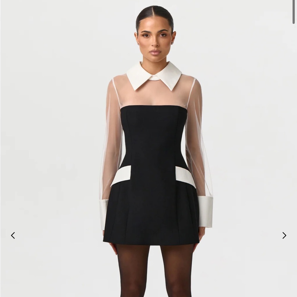 Naked Wardrobe PONTE SHIRTING MINI DRESS- sold out online